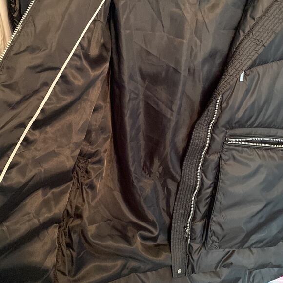 DKNY Faux Fur Trim Hooded Puffer Coat - Picture 8 of 15